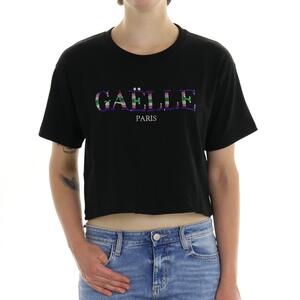 T-SHIRT CROP NERO